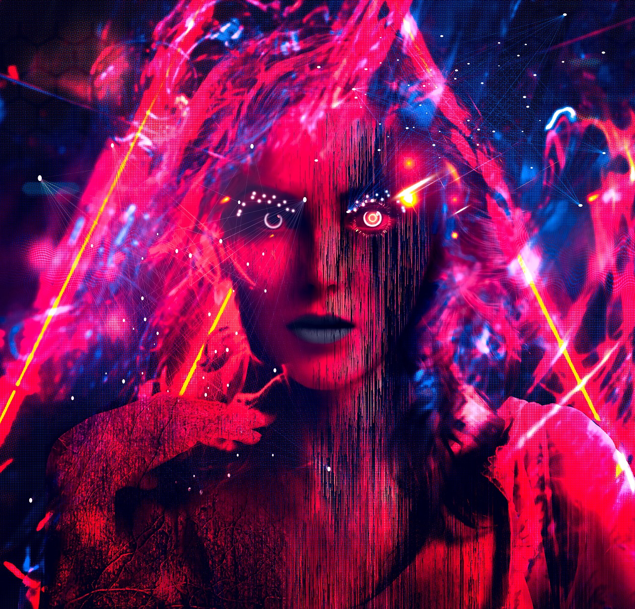 Cyberpunk cat rescue